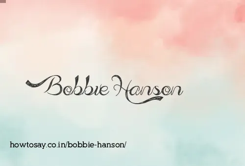 Bobbie Hanson