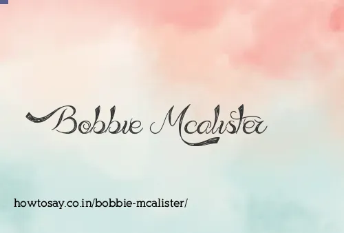 Bobbie Mcalister