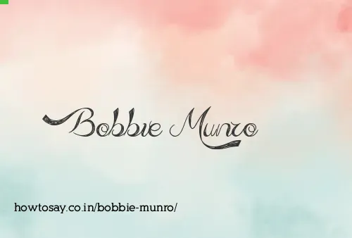 Bobbie Munro