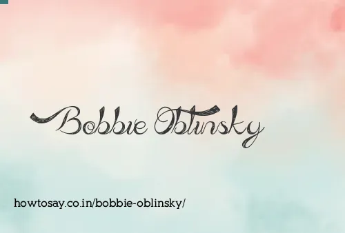 Bobbie Oblinsky