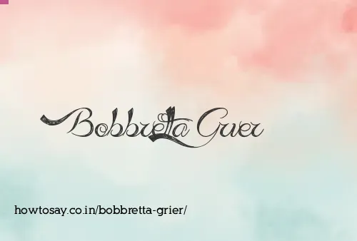 Bobbretta Grier