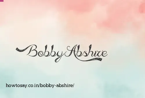 Bobby Abshire