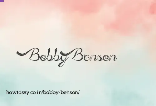 Bobby Benson
