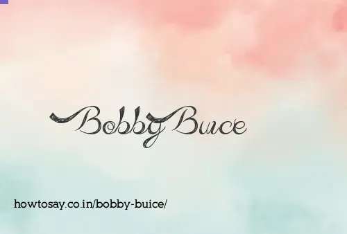 Bobby Buice