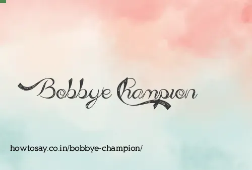 Bobbye Champion