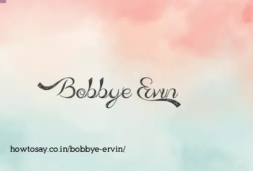 Bobbye Ervin