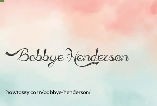 Bobbye Henderson