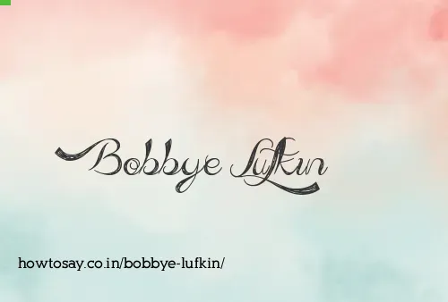 Bobbye Lufkin