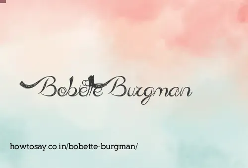 Bobette Burgman