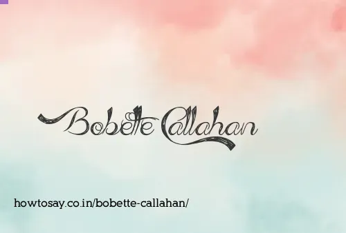 Bobette Callahan