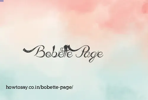 Bobette Page