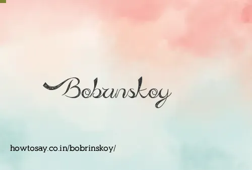 Bobrinskoy