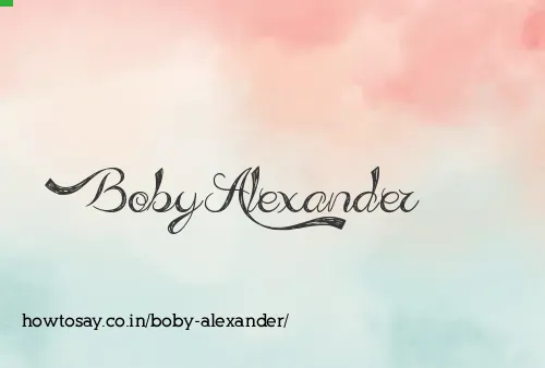 Boby Alexander