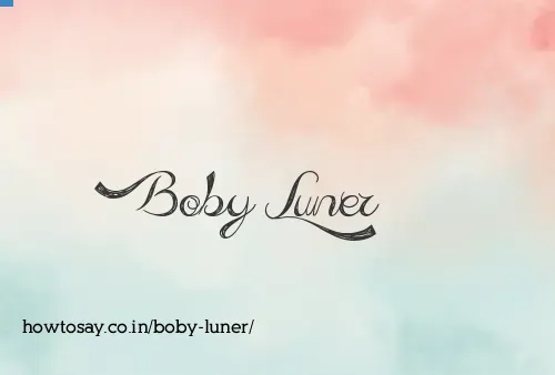 Boby Luner