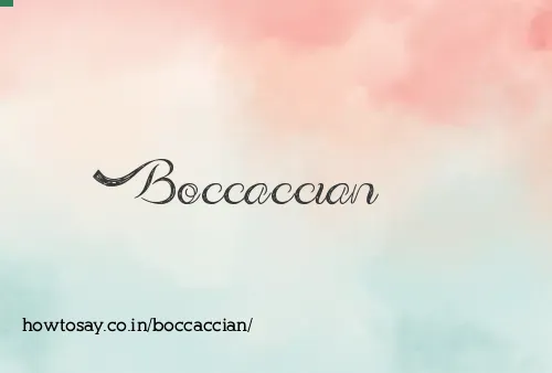 Boccaccian