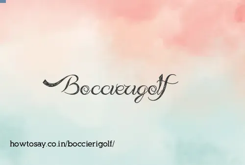 Boccierigolf