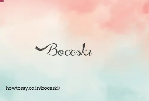 Boceski