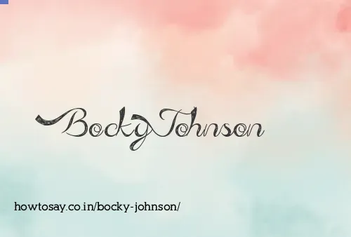 Bocky Johnson