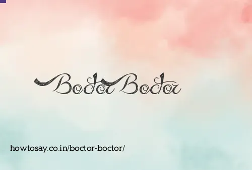 Boctor Boctor