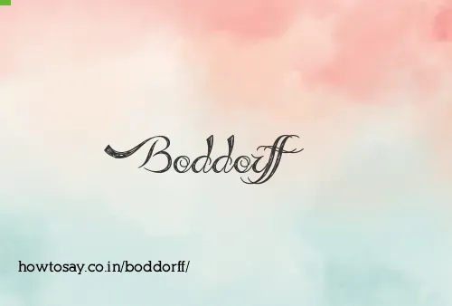 Boddorff
