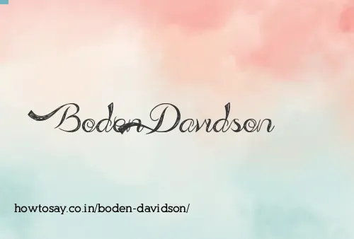 Boden Davidson