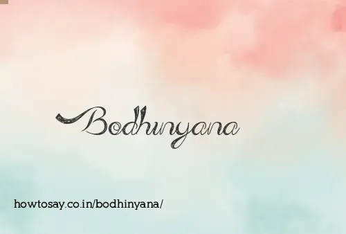 Bodhinyana