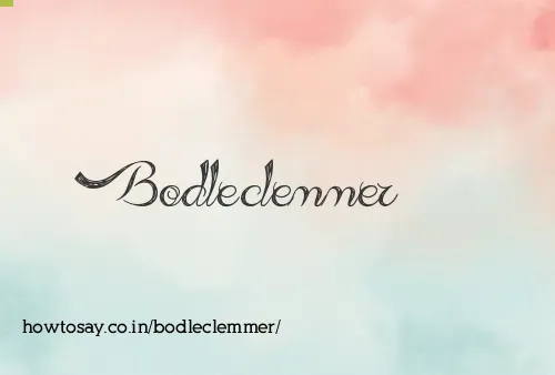 Bodleclemmer