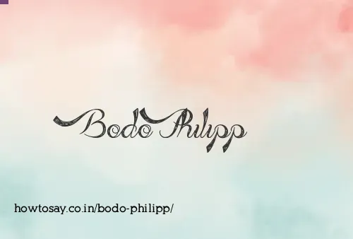 Bodo Philipp