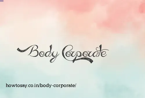 Body Corporate