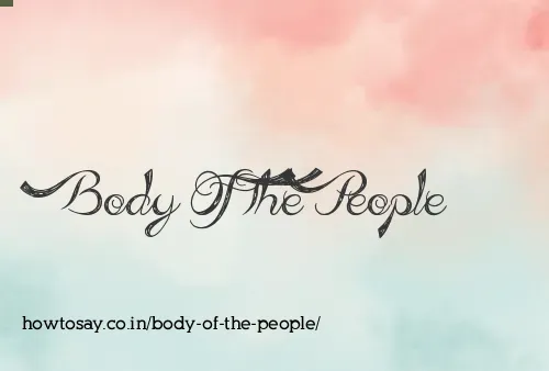 Body Of The People