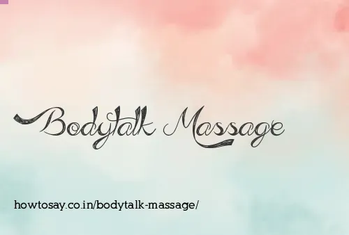 Bodytalk Massage