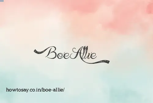 Boe Allie
