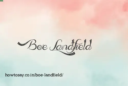 Boe Landfield