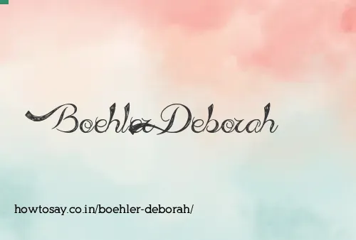 Boehler Deborah