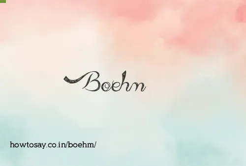 Boehm