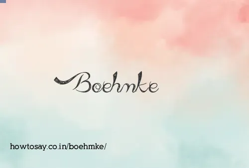 Boehmke