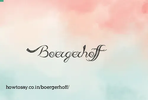 Boergerhoff