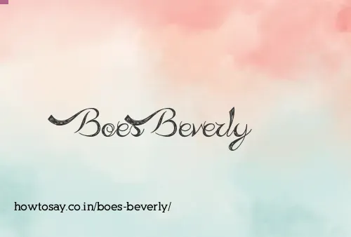 Boes Beverly