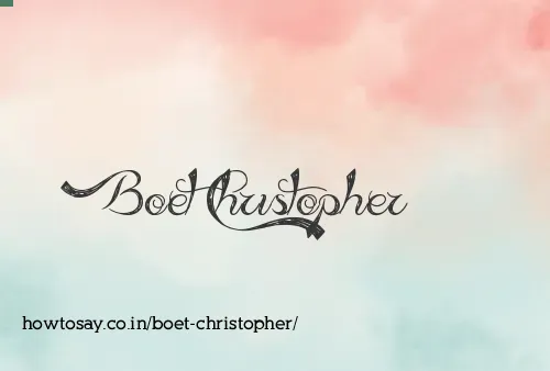 Boet Christopher