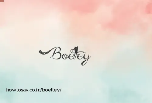 Boettey