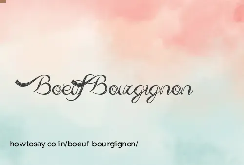 Boeuf Bourgignon