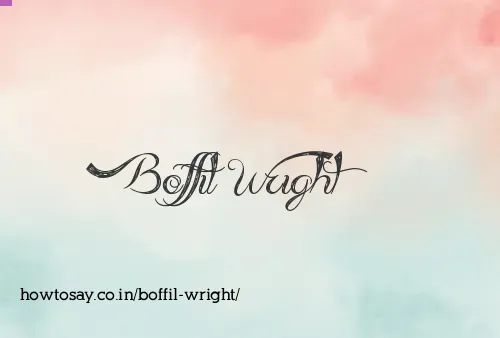 Boffil Wright