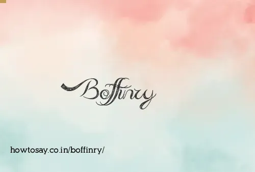 Boffinry