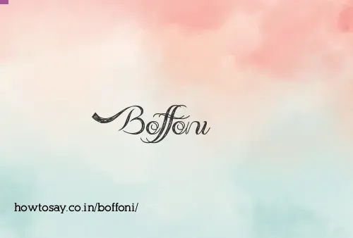 Boffoni