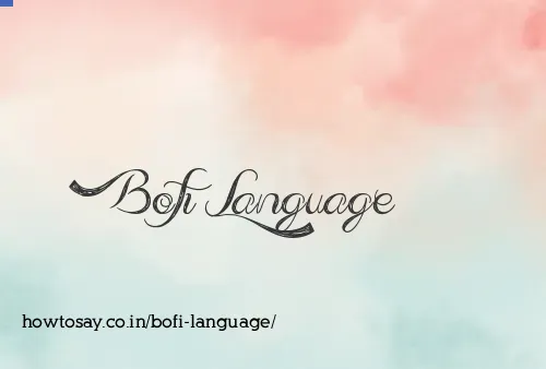 Bofi Language