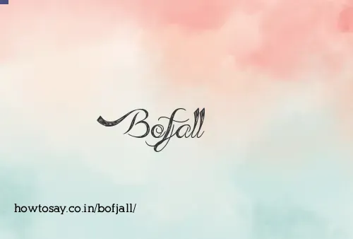 Bofjall