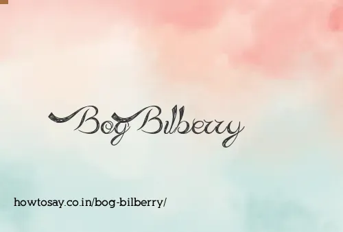 Bog Bilberry