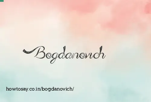 Bogdanovich
