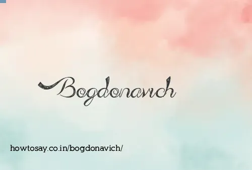 Bogdonavich