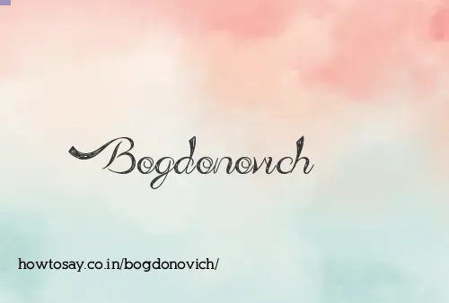Bogdonovich